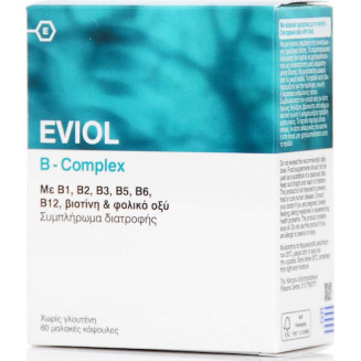 EVIOL B-COMPLEX S.ΒΙΤΑΜΙΝΗ Β 60 ΚΑΨΟΥΛΕΣ