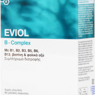 EVIOL B-COMPLEX S.ΒΙΤΑΜΙΝΗ Β 60 ΚΑΨΟΥΛΕΣ