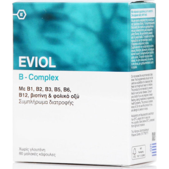 EVIOL B-COMPLEX S.ΒΙΤΑΜΙΝΗ Β 60 ΚΑΨΟΥΛΕΣ