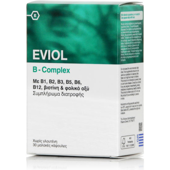 EVIOL B-COMPLEX S.ΒΙΤΑΜΙΝΗ Β 30 ΚΑΨΟΥΛΕΣ
