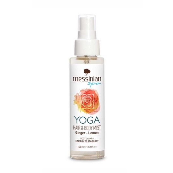 MESSINIAN SPA HAIR & BODY MIST GINGER - LEMON 100ML / YOGA ROOT CHAKRA 100ML