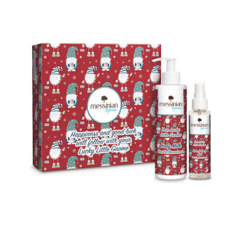 MESSINIAN SPA Lucky little Gnome - Vanilla Macadamia: body milk + Hair & Body mist