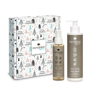 MESSINIAN SPA Christmas Box Spicy Vanilla : body milk + Hair & Body mist