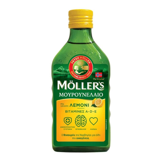 Mollers Μουρουνέλαιο Ωμέγα 3 Με Γεύση Λεμόνι 250ml