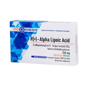 VIOGENESIS R(+) - ALPHA LIPOIC ACID 250mg 30caps