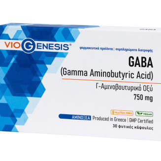 VIOGENESIS GABA 750MG 30CAPS