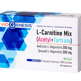 VIOGENESIS L-CARNITINE MIX (ACETYL+TARTRATE) 60CAPS