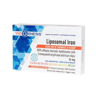 VIOGENESIS LIPOSOMAL IRON 14mg 30CAPS
