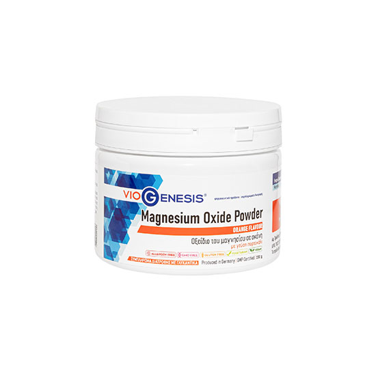 VIOGENESIS MAGNESIUM OXIDE POWDER ORANGE FLAVOUR 230GR