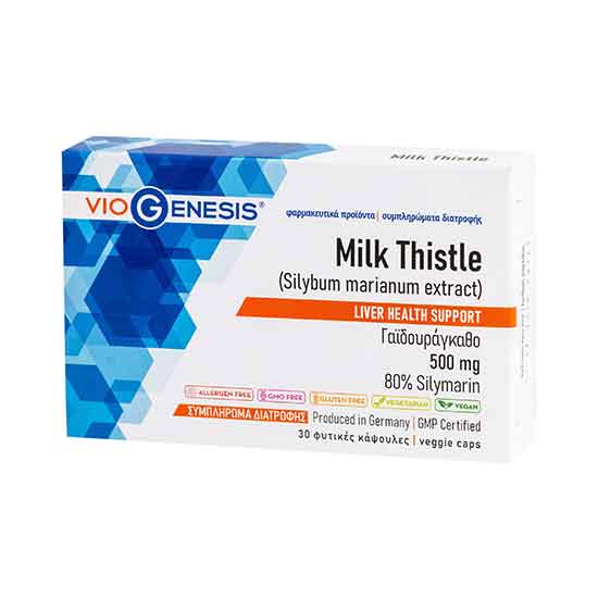 VIOGENESIS MILK THISTLE 500MG 30CAPS