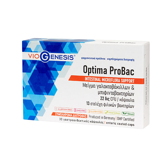 VIOGENESIS OPTIMA PROBAC 30 ENTERIC COATED CAPS