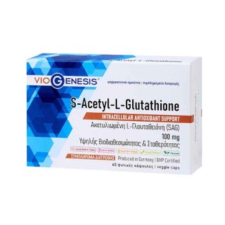 VIOGENESIS S-ACETYL-L-GLUTATHION 60CAPS