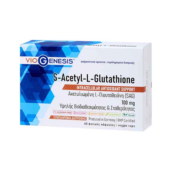 VIOGENESIS S-ACETYL-L-GLUTATHION 60CAPS