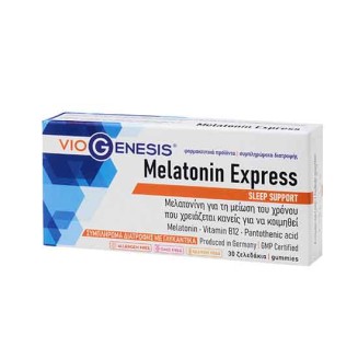 VIOGENESIS MELATONIN EXPRESS 30DOUBLE LOZENGES