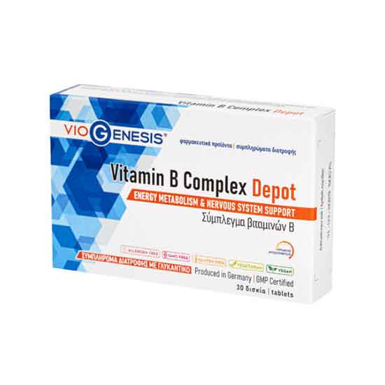 VIOGENESIS VITAMIN B COMPLEX DEPOT 30TABS