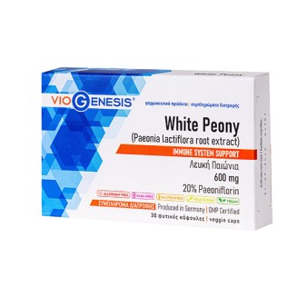 VIOGENESIS WHITE PEONY 600MG ( 30 CAPS )