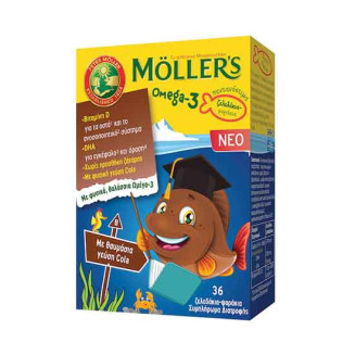 Mollers Ζελεδάκια Ωμέγα 3 Cola 36 Τεμ