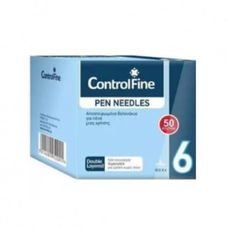 Controlfine Pen Needles Βελόνες Ινσουλίνης 6mmx31g 50Τεμ