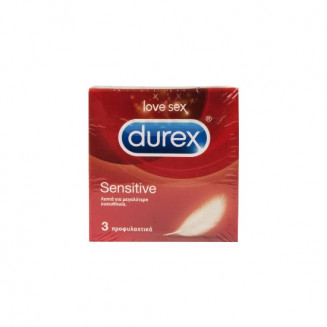 Durex Sensitive Προφυλακτικά 3Τεμ