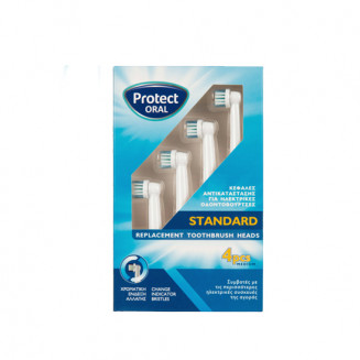 Protect Standard Ανταλλακτικά Ηλεκτρικής Οδοντόβουρτσας 4Τεμ