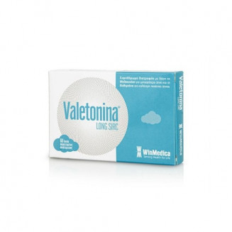 Valetonina Συμπλήρωμα Διατροφής Με Μελατονίνη Και Βαλεριάνα 60 Κάψουλες