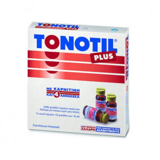Tonotil Plus Τονωτικό Συμπλήρωμα Διατροφής Σε Αμπούλες 10ml 15Τεμ