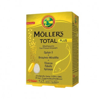 Mollers Total Plus Ωμέγα 3 28+28 Κάψουλες