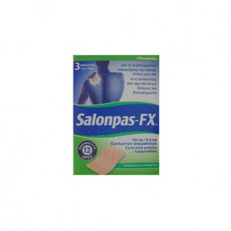 Salonpas Fx 3S Έμπλαστρο Για Μυϊκούς Πόνους