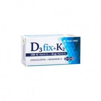 D3Fix + K2 1200 IU Βιταμίνη D 60 Δισκία