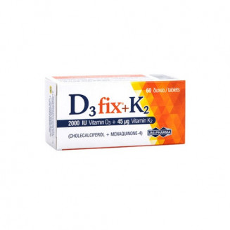 D3Fix + K2 2000 IU Βιταμίνη D 60 Δισκία